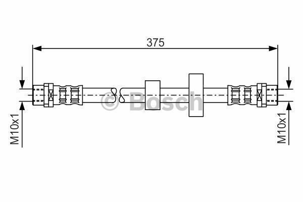 BOSCH 1987476698 Brake Hose for VW
