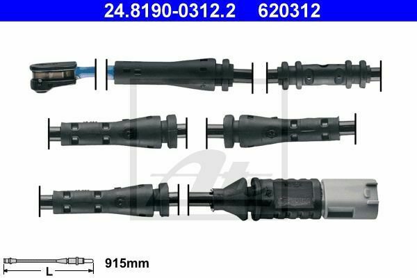 ATE 24.8190-0312.2 Warning Contact, brake pad wear for BMW