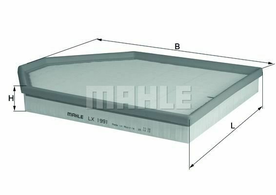 MAHLE LX 1991 Air Filter for BMW