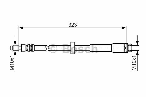 BOSCH 1987476293 Brake Hose for AUDI