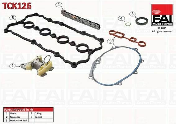 FAI AUTOPARTS TCK126 Timing Chain Kit for AUDI, SEAT, SKODA, VW