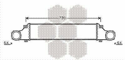VAN WEZEL 30004410 Intercooler, charger for MERCEDES-BENZ