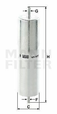 MANN WK6011 Fuel filter for AUDI