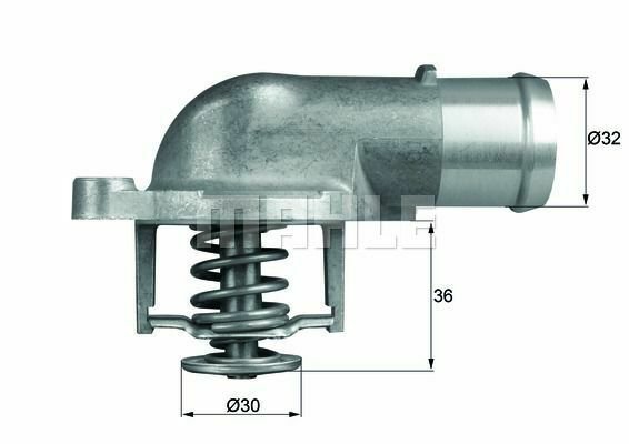 BEHR TI21287D Thermostat, coolant for VW