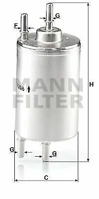 MANN WK720/6 Fuel filter for AUDI, SEAT