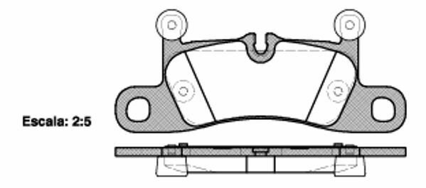 REMSA 1379.10 Brake Pad Set, disc brake for PORSCHE, VW