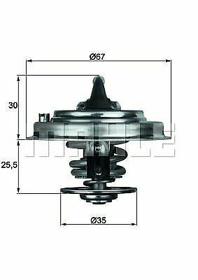 BEHR TX3482D Thermostat, coolant for AUDI, VW