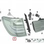 BMW 63217220242 BMW 63217220242 Tail Light Lamp in the side panel, Right, X3 F25