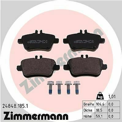 ZIMMERMANN 24848.185.1 Brake Pad Set, disc brake for MERCEDES-BENZ