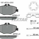 TEXTAR 2374303 Brake Pad Set, disc brake for MERCEDES-BENZ