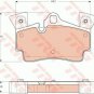 TRW GDB1652 Brake Pad Set, disc brake for AUDI, PORSCHE