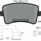 TEXTAR 2460601 Brake Pad Set, disc brake for AUDI