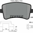 TEXTAR 2460602 Brake Pad Set, disc brake for AUDI