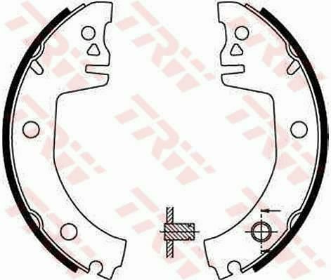 TRW GS8300 Brake Shoe Set for SKODA