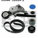 SKF VKMAF 31014-1 V-Ribbed Belt Set for AUDI, SKODA, VW