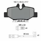 TEXTAR 2400801 Brake Pad Set, disc brake for MERCEDES-BENZ