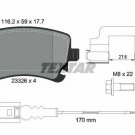 TEXTAR 2332602 Brake Pad Set, disc brake for VW
