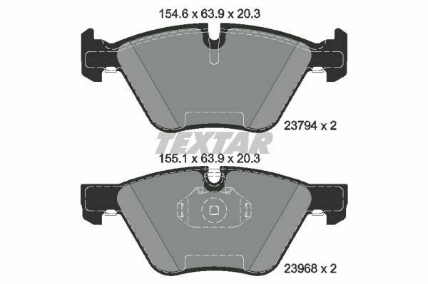TEXTAR 2379401 Brake Pad Set, disc brake for BMW
