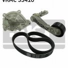 SKF VKMC 33410 Water Pump + V-Ribbed Belt Kit for CITROËN, DS, MINI, PEUGEOT