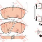 TRW GDB2056 Brake Pad Set, disc brake for MERCEDES-BENZ