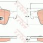 TRW GDB1643 Brake Pad Set, disc brake for MERCEDES-BENZ