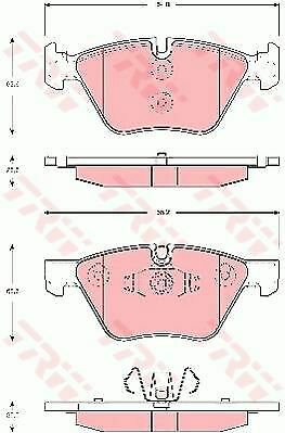 TRW GDB1662 Brake Pad Set, disc brake for BMW