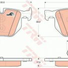 TRW GDB1730 Brake Pad Set, disc brake for BMW