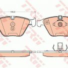 TRW GDB2021 Brake Pad Set, disc brake for BMW