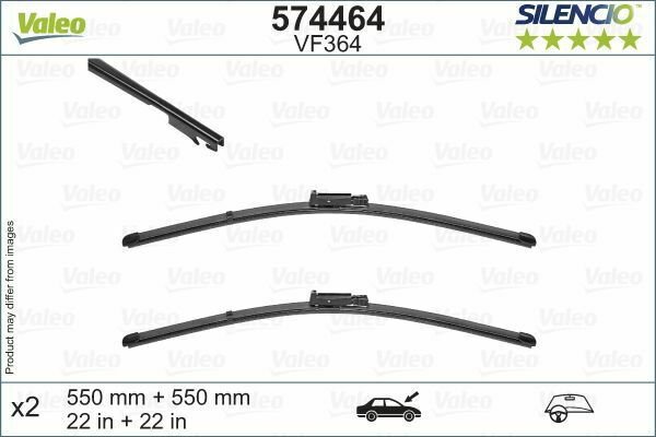 VALEO 574464 Wiper Blade for AUDI
