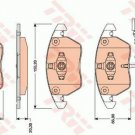 TRW GDB1807 Brake Pad Set, disc brake for AUDI, SEAT, SKODA, VW