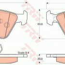 TRW GDB1264 Brake Pad Set, disc brake for BMW