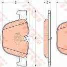 TRW GDB1892 Brake Pad Set, disc brake for BMW