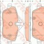 TRW GDB1870 Brake Pad Set, disc brake for MINI