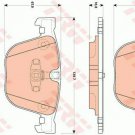 TRW GDB1857 Brake Pad Set, disc brake for BMW