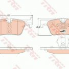 TRW GDB1919 Brake Pad Set, disc brake for BMW
