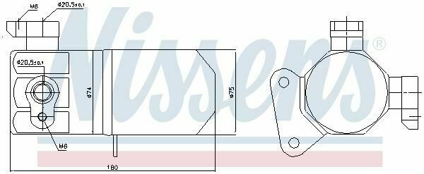 NISSENS 95432 Dryer, air conditioning for AUDI