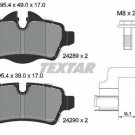 TEXTAR 2428901 Brake Pad Set, disc brake for MINI