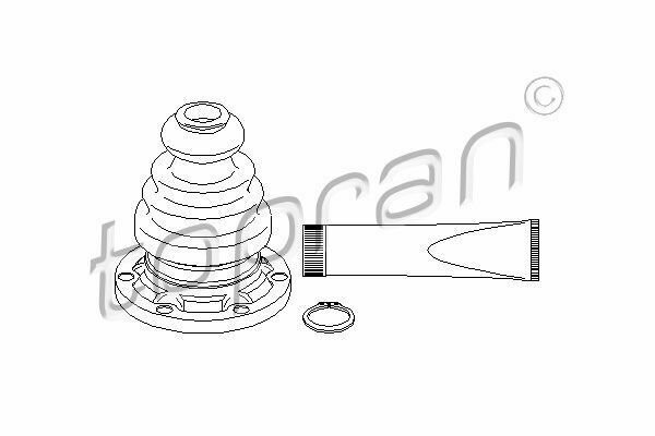 TOPRAN 104078 Bellow Set, drive shaft for MERCEDES-BENZ, VW