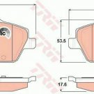 TRW GDB1611 Brake Pad Set, disc brake for BMW, MINI