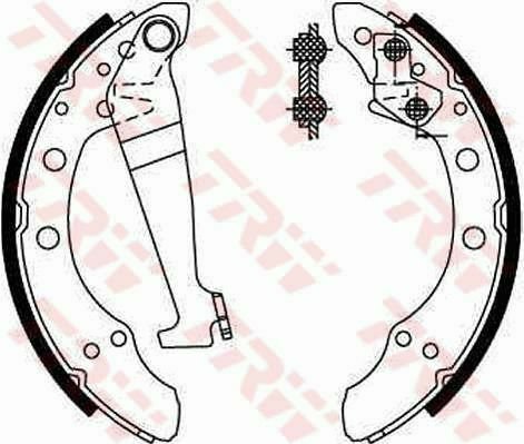 TRW GS8092 Brake Shoe Set for AUDI, SEAT, VW