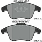 TEXTAR 2412301 Brake Pad Set, disc brake for FORD, LAND ROVER, VOLVO