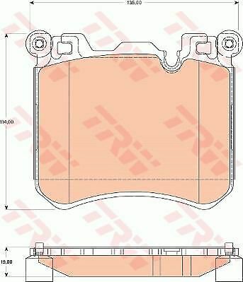 TRW GDB1826 Brake Pad Set, disc brake for BMW
