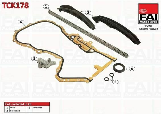 FAI AUTOPARTS TCK178 Timing Chain Kit for AUDI, SEAT, SKODA, VW