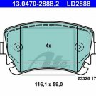 ATE 13.0470-2888.2 Brake Pad Set, disc brake for AUDI