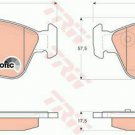 TRW GDB1625 Brake Pad Set, disc brake for BMW