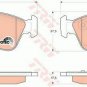 TRW GDB1625 Brake Pad Set, disc brake for BMW