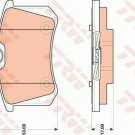 TRW GDB1813 Brake Pad Set, disc brake for CITROËN, PEUGEOT