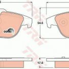TRW GDB1738 Brake Pad Set, disc brake for MERCEDES-BENZ