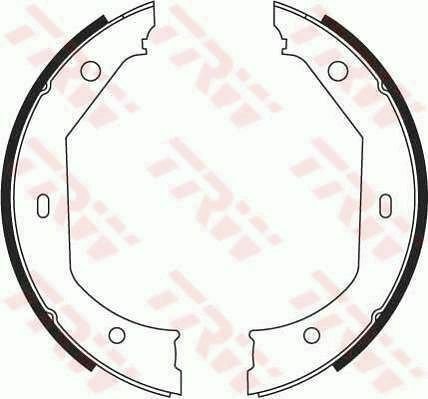 TRW GS8656 Brake Shoe Set, parking brake for ALPINA, BMW