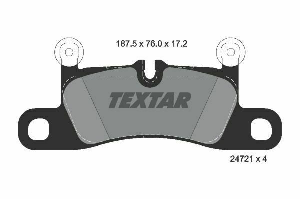 TEXTAR 2472101 Brake Pad Set, disc brake for PORSCHE, VW